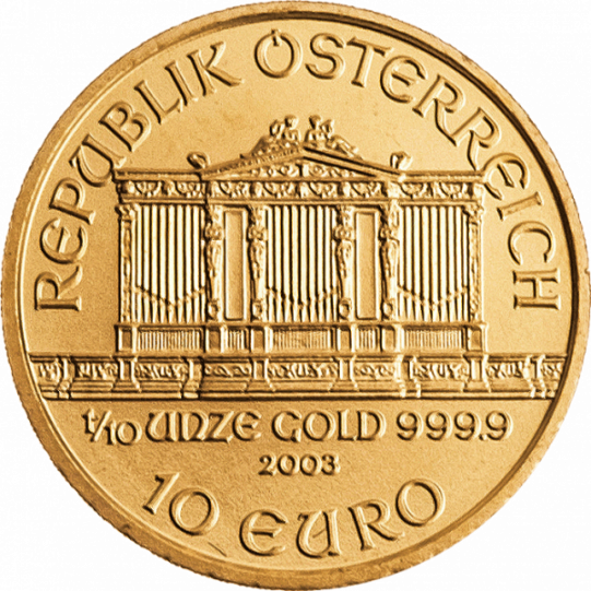 Gold Philharmoniker 1/10 Unze