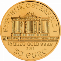 Gold Philharmoniker 1/2 Unze