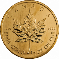 Gold Maple Leaf 1/2 Unze