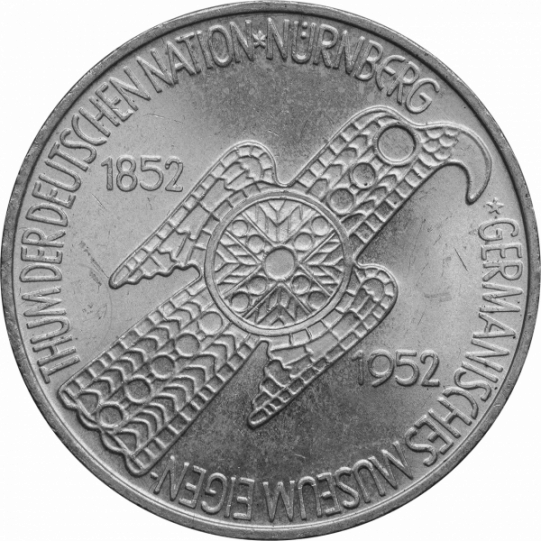 BRD 5.-DM Germanisches Museum 1952